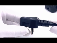 India 3-Pin Plug 6A 250V Power Cord Set