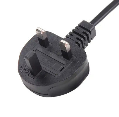Extension UK PC Power Cable , 2 Pin 13A 250V AC Power Cord 1.8m 2m 5m