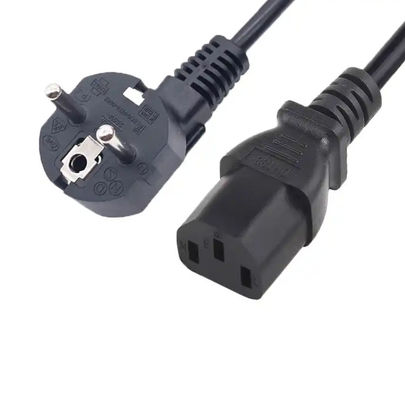 Russia 3 Pin  Power Cord EU Standard 16A 250V Power Plug To IEC C13 For Home Appliance Power Cables