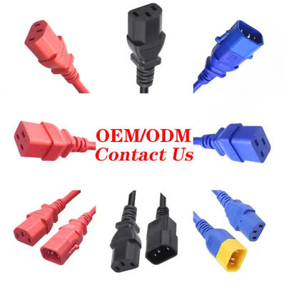 10A 250V Extension Power Cords IEC C5 C7 C13 C14  C17 C19  C20 C21 Extension Cord