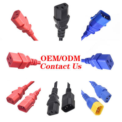 10A 250V Extension Power Cord IEC C13 C14 C19 To C20 C21 Extension Cord