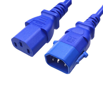 Safety UL Listed Power Cord , Locable Electric Lock C13 C14 Power Extension Cord