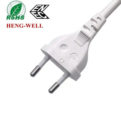IEC C7 EU Ac Power Cord , 2.5A 250V 2 Pin ENEC VDE Home Power Cable EU Plug