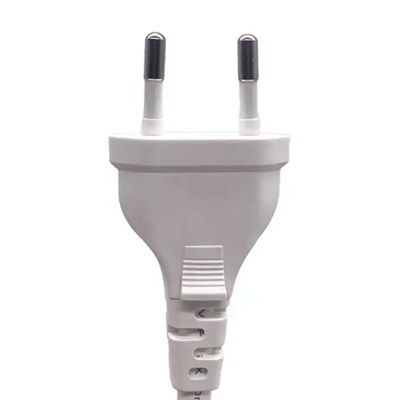 Flat 2 Pin Power Cable European Plug VDE 2.5A 250V Euro Standard AC Cord