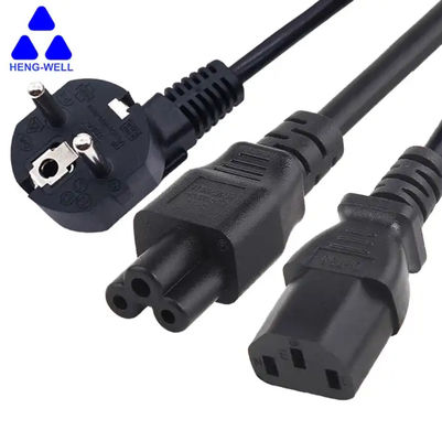 VDE 3 Prong Power Cord KC Certificate 16A 250V C13 C5 Plug Male To Female AC Power Cord