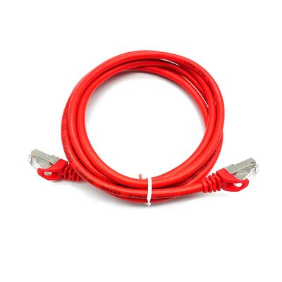Waterproof Cat6A RJ45 Patch Cord Cable Customized Length PVC Jacket For Lan Network Connections and Applications