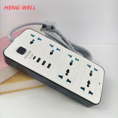 250V 6A Power Socket With 6WAY Universal Holes 3USB A 1USB C Compatible With UK US EU AU & IT Plugs