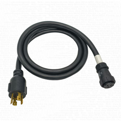 30 Amps IP68 Rated Extension Cord with L14-30 Locking Plug and SJTW 3C 10AWG Cable Deep Sea Underwater 3 Pin Connectors